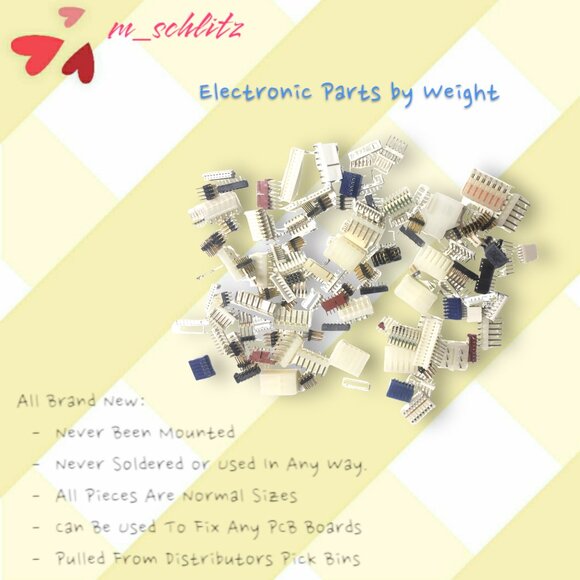 Assorted New Electronic Parts by Weight - Never Used, Various Sizes - Picture 1 of 5